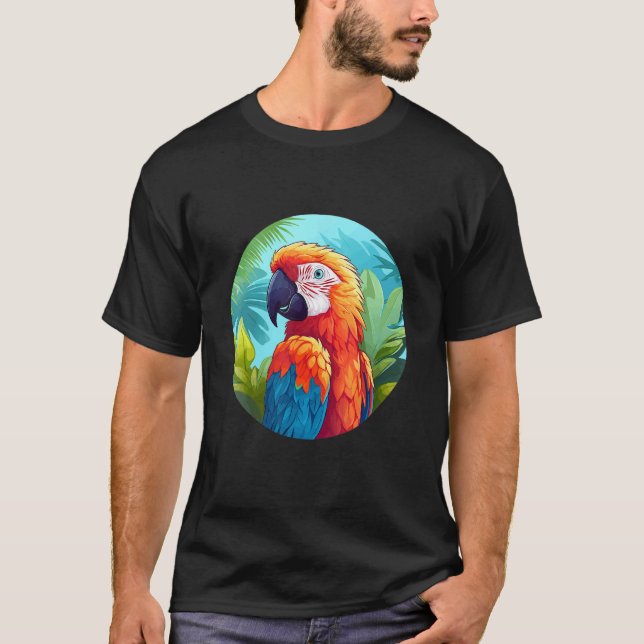 Camiseta Cute Parrot Bird Parrot Motif Birds Parrot 1 (Frente)