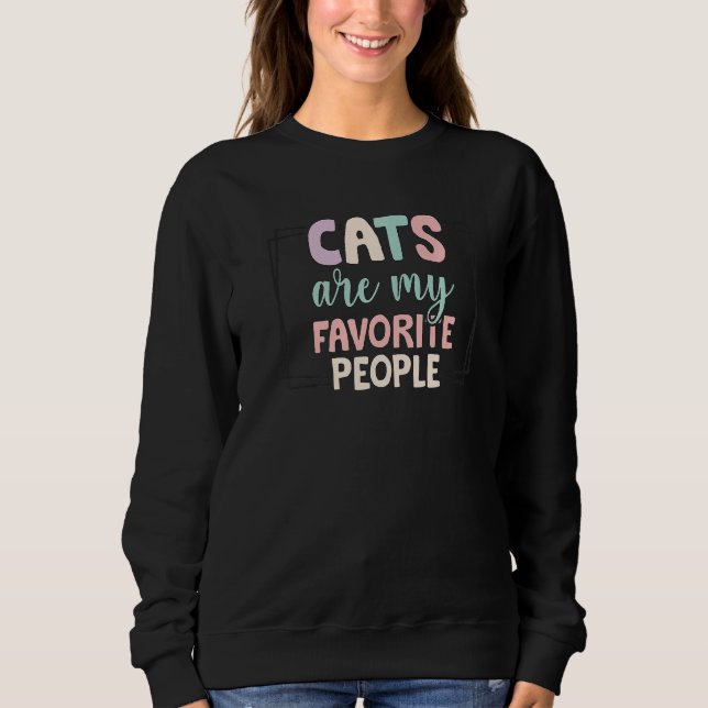 Camiseta Cute Pastel Cats Are My Favorite People  Cat (Frente)