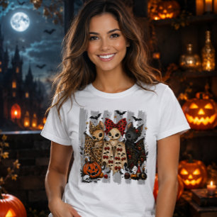 Camiseta Cute Pastel Goth Morcegos Halloween