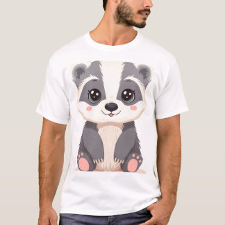 Camiseta Cute Pastel Kawaii Baby Badger