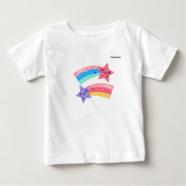 Camiseta Cute Pastel Shooting Stars Rainbow Illustration