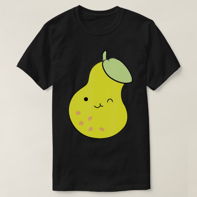 Camiseta Cute Pear Tees Painted Happy Pear  (Frente do Design)