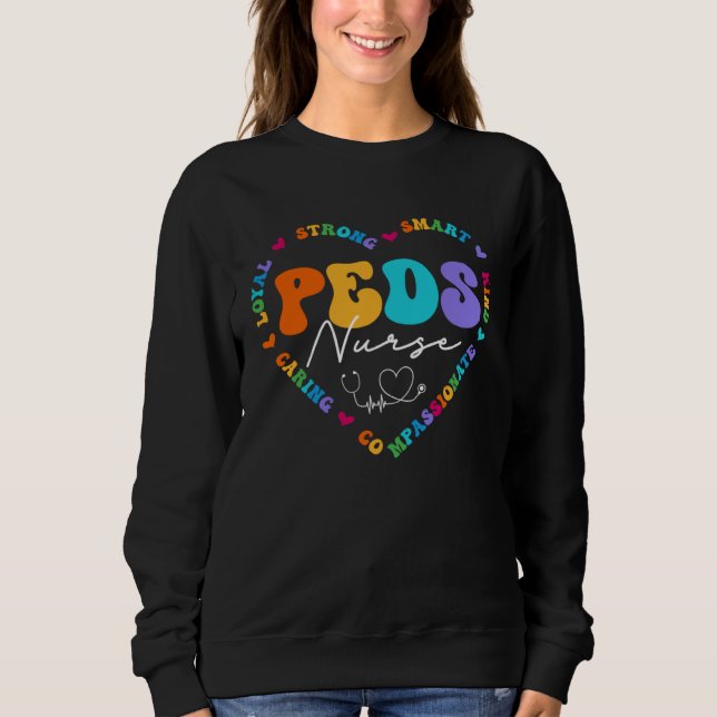 Camiseta Cute PEDS Nurse Squad Appreciation Nursing (Frente)