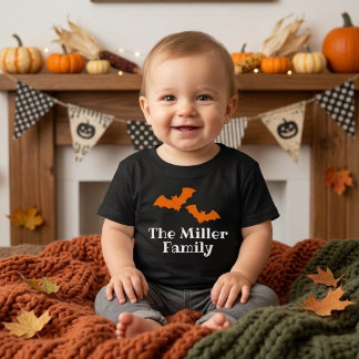 Camiseta Cute Personalizado Família Halloween