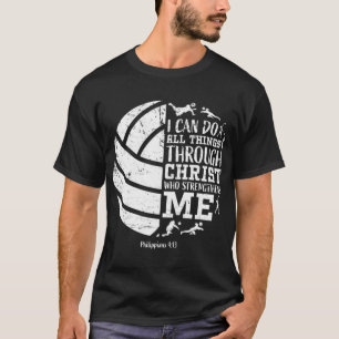Camiseta Cute Philippians 413 Volleyball Gifts Teen Girls W