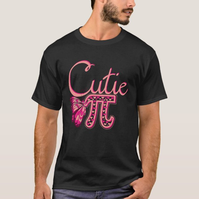 Camiseta Cute Pi Butterfly Math Holiday Mathematics  Pi Day (Frente)