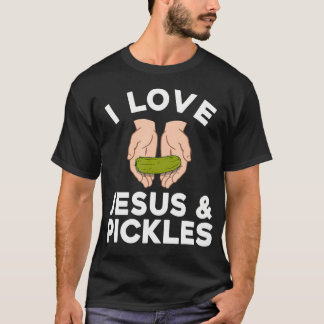 Camiseta Cute Pickle Design For Men Women Kids Jesus Pickle