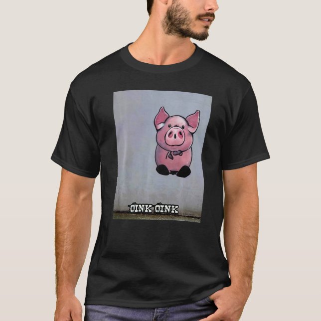 Camiseta Cute Pig Piggie Oink Oink  1 (Frente)