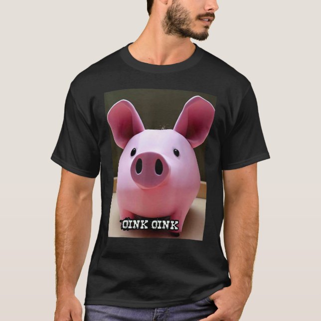 Camiseta Cute Pig Piggie Oink Oink 59 (Frente)