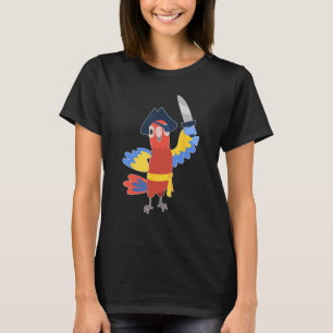 Camiseta Cute Pirate Parrot Bird Character - Crianças Excel