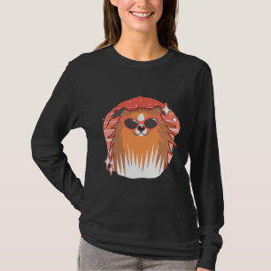 Camiseta Cute Pomeranian Dog Wearing Sunglasses