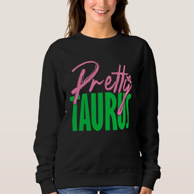Camiseta Cute pretty taurus zodiac signs aka (Frente)