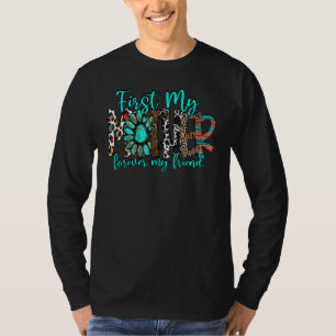 Camiseta Cute Primeiro Minha Mãe Para Sempre Meu Amigo Leop