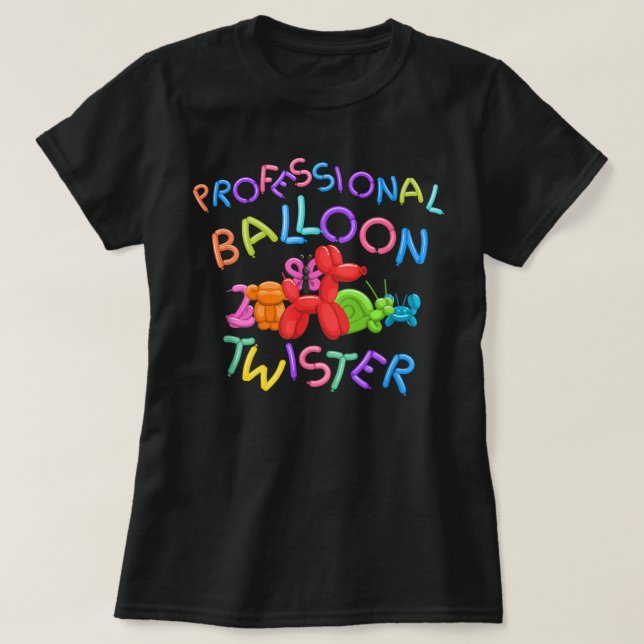 Camiseta Cute Professional Balloon Animal Twister Party Gif (Frente do Design)
