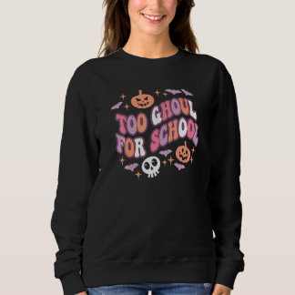 Camiseta Cute Professor de Halloween Escolares Groovy Truqu