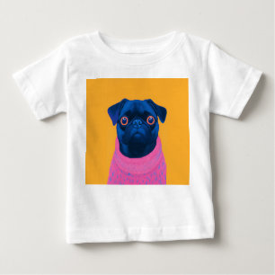 Camiseta Cute Pug Engraçado