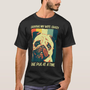 Camiseta Cute Pug Para Homens Meninos Pet Cão Cachorrinho R