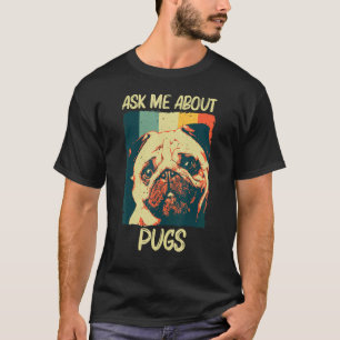 Camiseta Cute Pug Para Homens Mulheres Cão De Pet Cãozinho