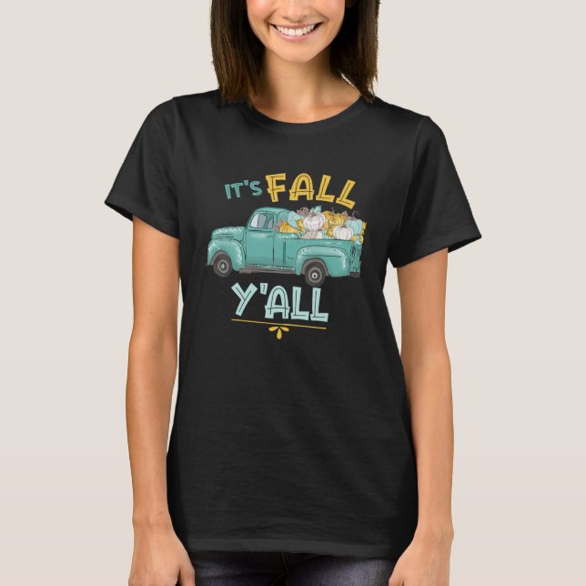 Camiseta Cute Pumpkin  Fall Inspired  Vintage Fall (Frente)