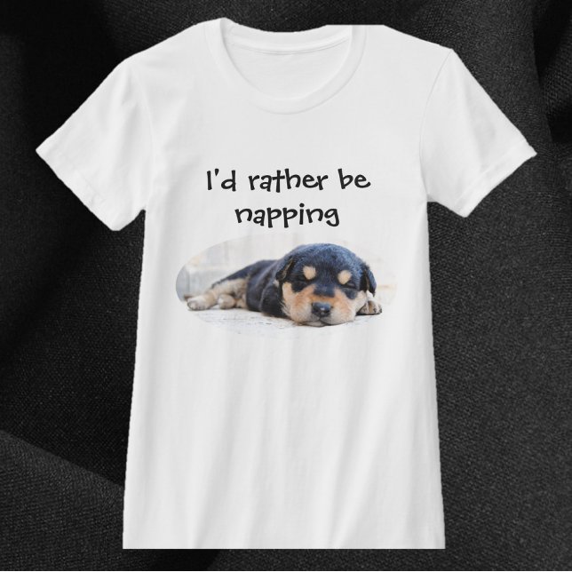 Camiseta Cute Puppy, Eu Preferencialmente Estar Apanhando (Criador carregado)