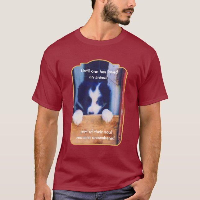Camiseta Cute Puppy Love Animals Inspirational Quote  (Frente)