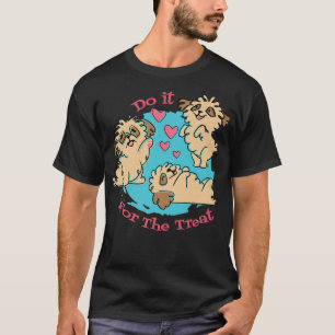 Camiseta Cute Puppys Do It For The Treat Dog Owner Pet Dog