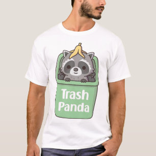 Camiseta Cute Raccoon com Caixa de Dentro de casca de banan