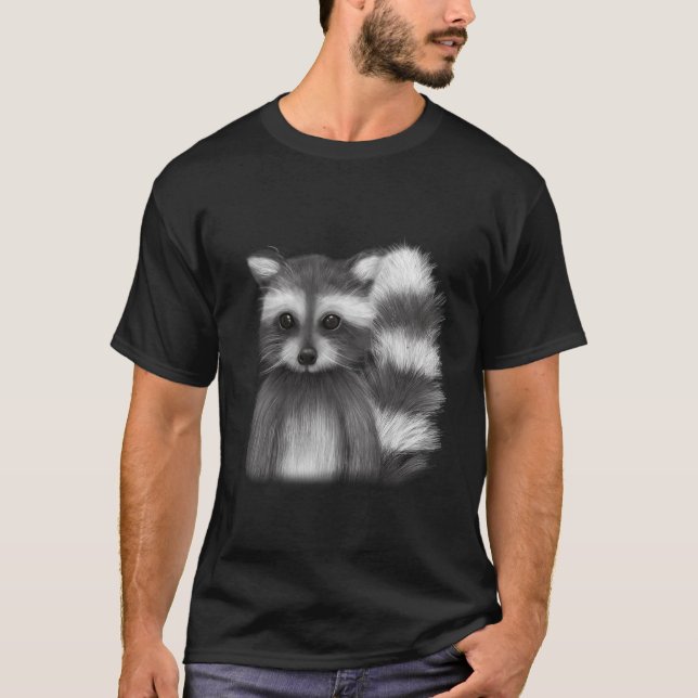 Camiseta Cute Racoon (Frente)