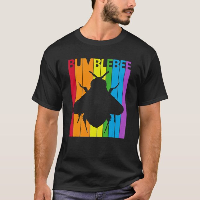 Camiseta Cute Rainbow Bumblebee (Frente)