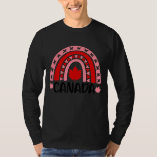 Camiseta Cute Rainbow Happy Canada Day Canadian Flag Maple