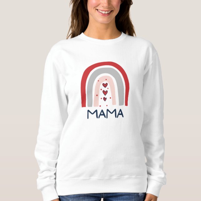 Camiseta Cute Rainbow Mama (Frente)