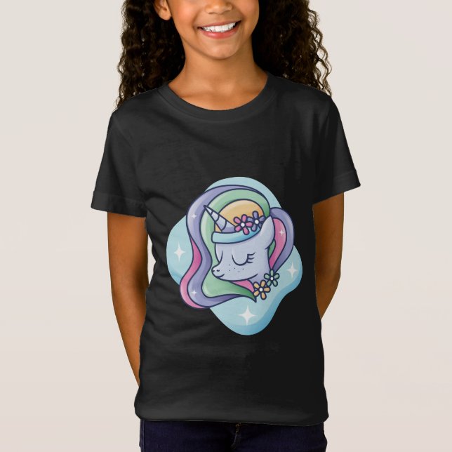 Camiseta Cute Rainbow Unicorny (Frente)