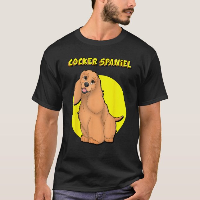 Camiseta Cute Red Cocker Spaniel (Frente)