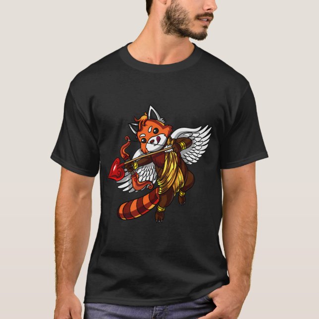 Camiseta Cute Red Panda Bear Cupido (Frente)