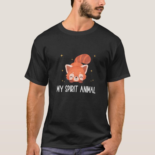Camiseta Cute Red Panda    Red Panda My Spirit Animal (Frente)