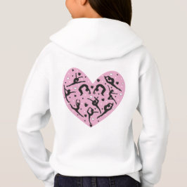 Camiseta Cute Rhythmic Gymnastics Heart Toddler Kids Hoodie