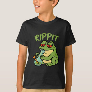 Camiseta Cute Rippit Stoner Frog Fumando Stoner