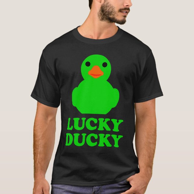Camiseta Cute Rubber Duck Lucky Ducky Quack Cool Animal Gra (Frente)