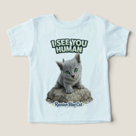 Camiseta Cute Russian Blue Kitten – Cat Lover Family