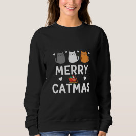 Camiseta Cute Santa Cats Merry Catmas Festive Kitty Christm