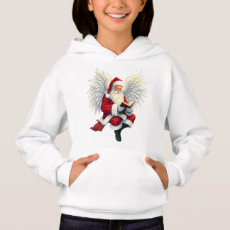 Camiseta Cute Santa Claus Angel Kids Hoodie Tee