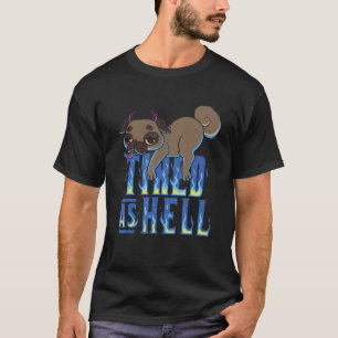 Camiseta Cute Satanic Pug Cansado Como Inferno Esoterno Bap