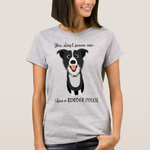 Camiseta Cute Scary Border Collie