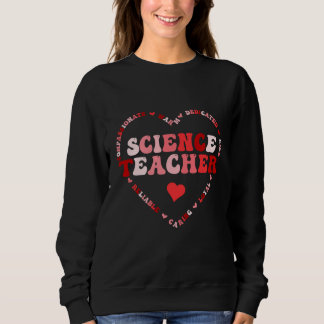 Camiseta Cute Science Teacher Crew Valentines Day Heart