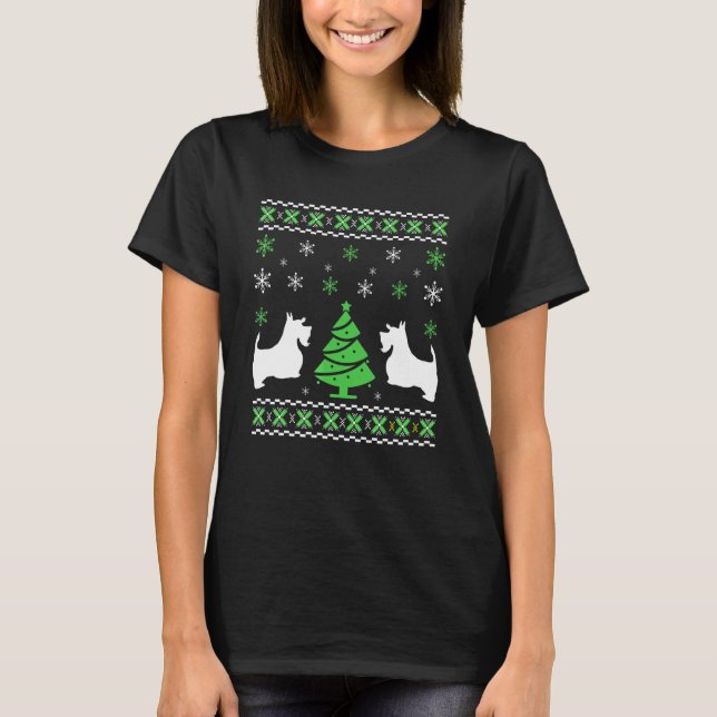 Camiseta Cute Scottie Christmas Sweater For Dog  Christmas (Frente)