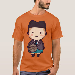 Camiseta Cute Scottish Boy com Kilt