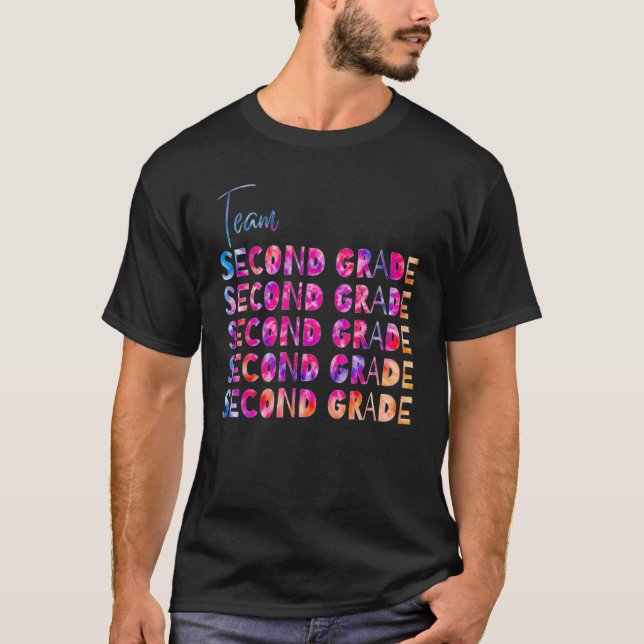Camiseta Cute Second Grade Teachers Back to School Team Sec (Frente)