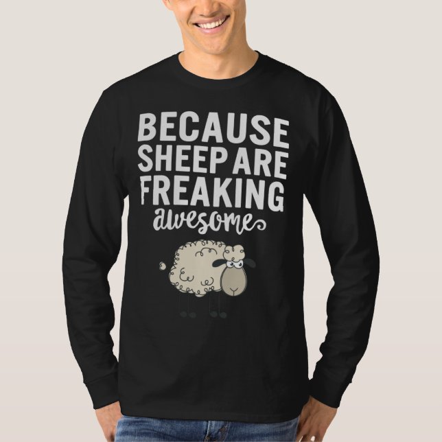 Camiseta Cute Sheep Sheep Are Awesome Women Girls  Sheep Mo (Frente)