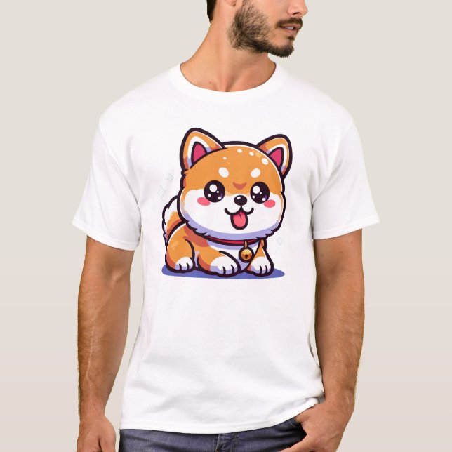 Camiseta Cute Shiba Inu Pup (Frente)