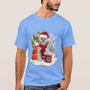 Camiseta Cute Shih Tzu Dog Natal